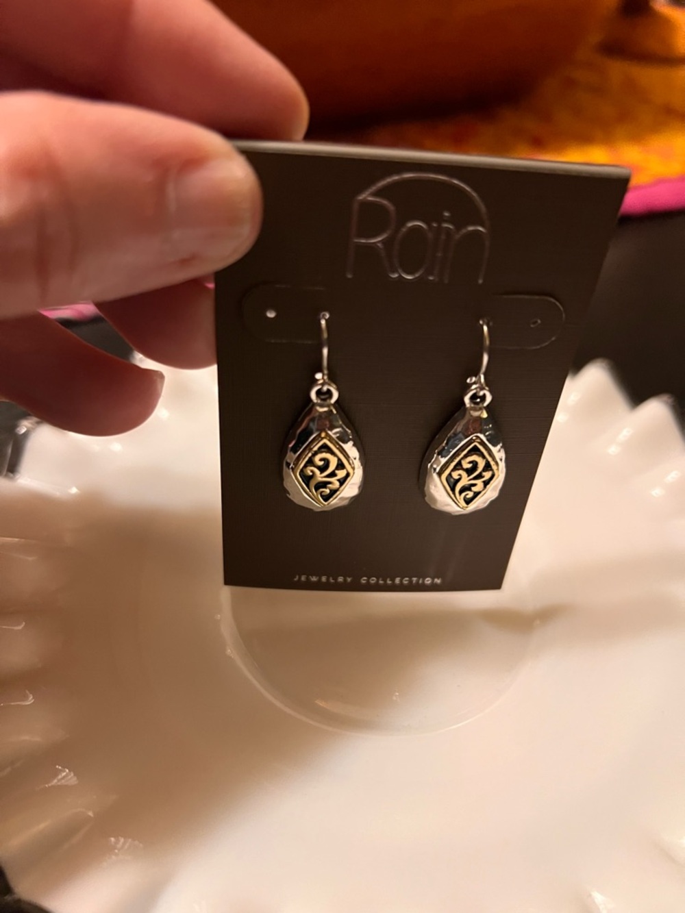 Minimalist Bar Drop Earrings - Silver Tone